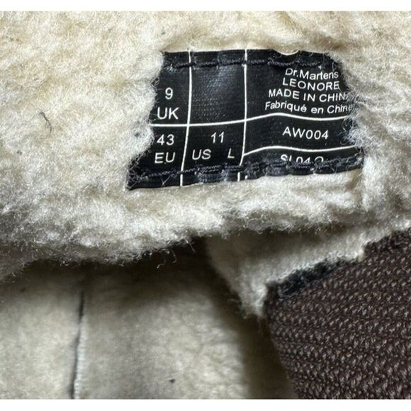 Doc Dr. Martens Leonore Crazy Horse Brown Leather Boots Women’s Size 11 - Picture 7 of 8